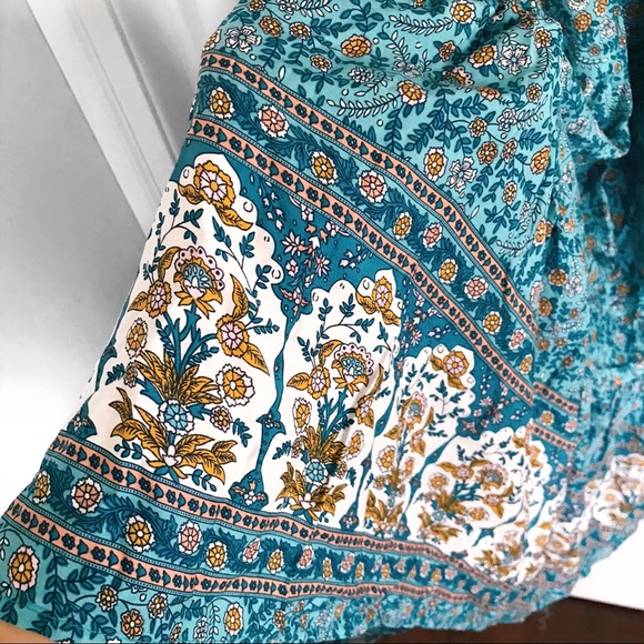 🦋 BLUE FLORAL BOHO MAXI DRESS! - Picture 13 of 15